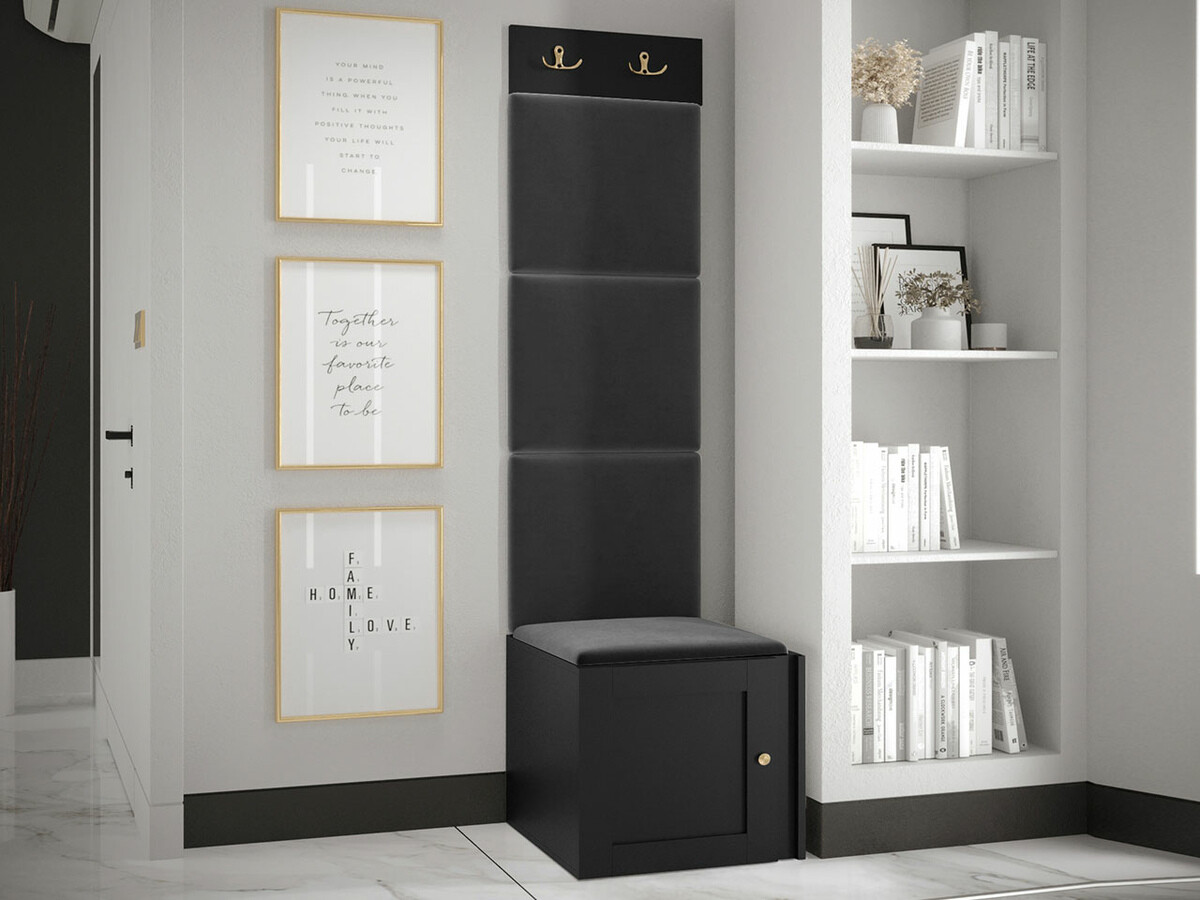 Conjunto para recibidor Hartford 378 (Negro)