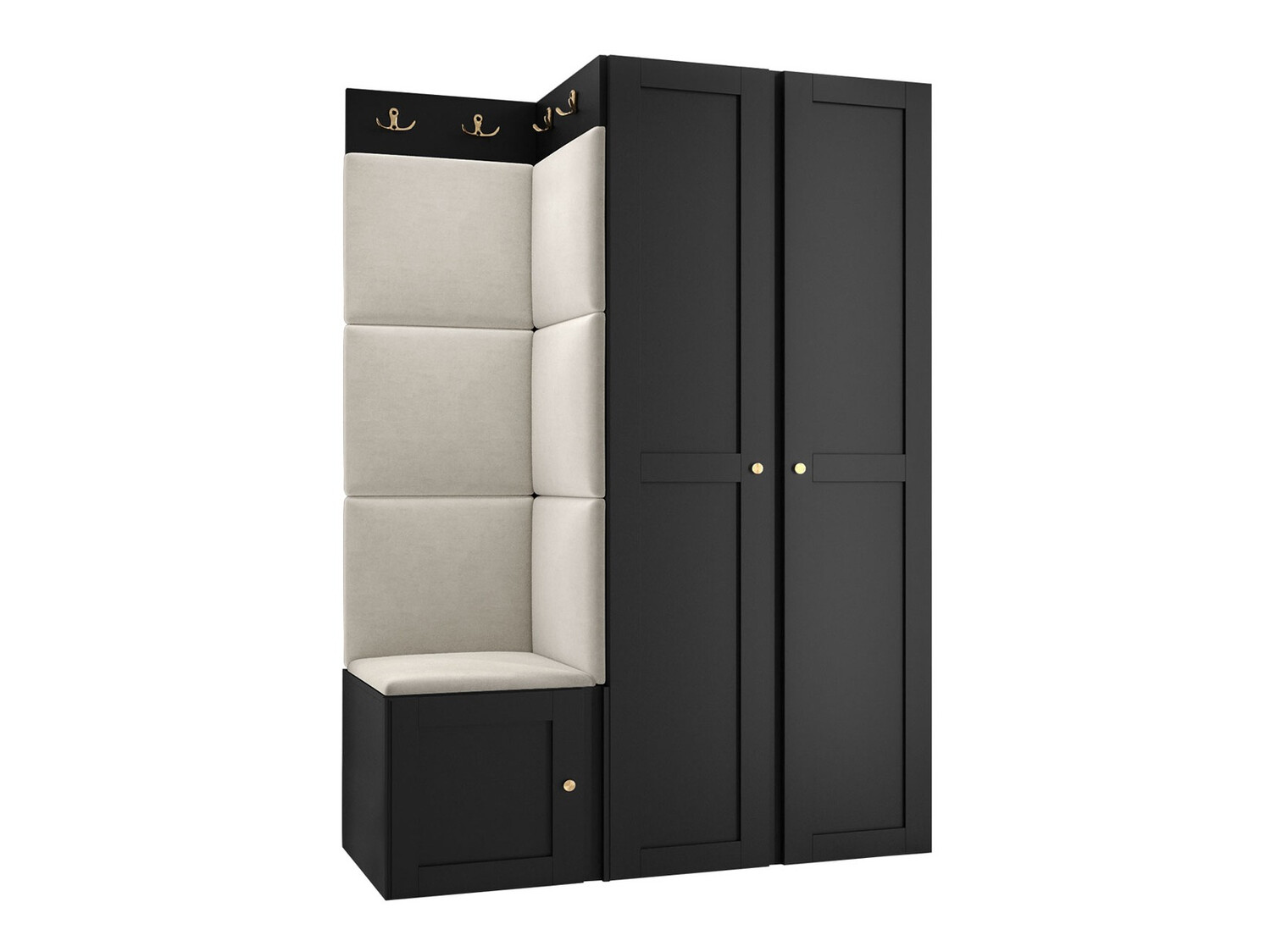 Conjunto para recibidor Hartford 379 (Negro)