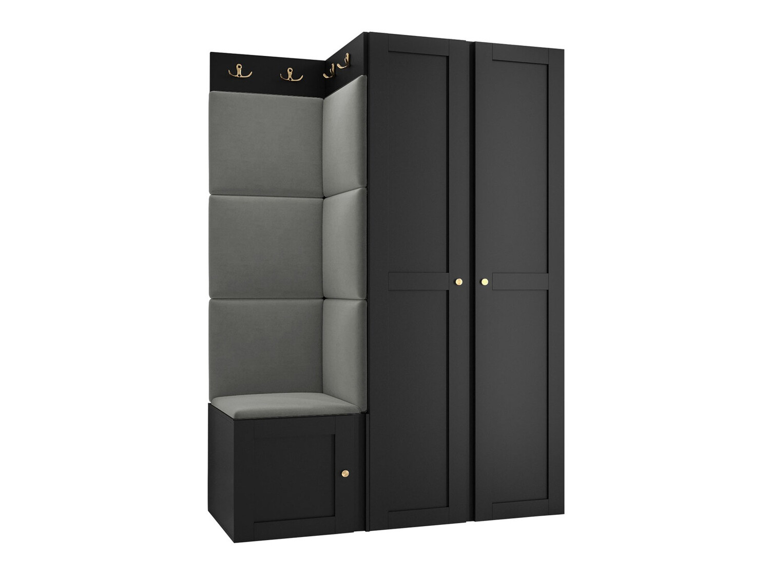 Conjunto para recibidor Hartford 379 (Negro)