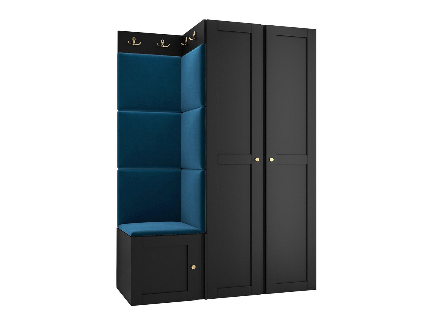 Conjunto para recibidor Hartford 379 (Negro)