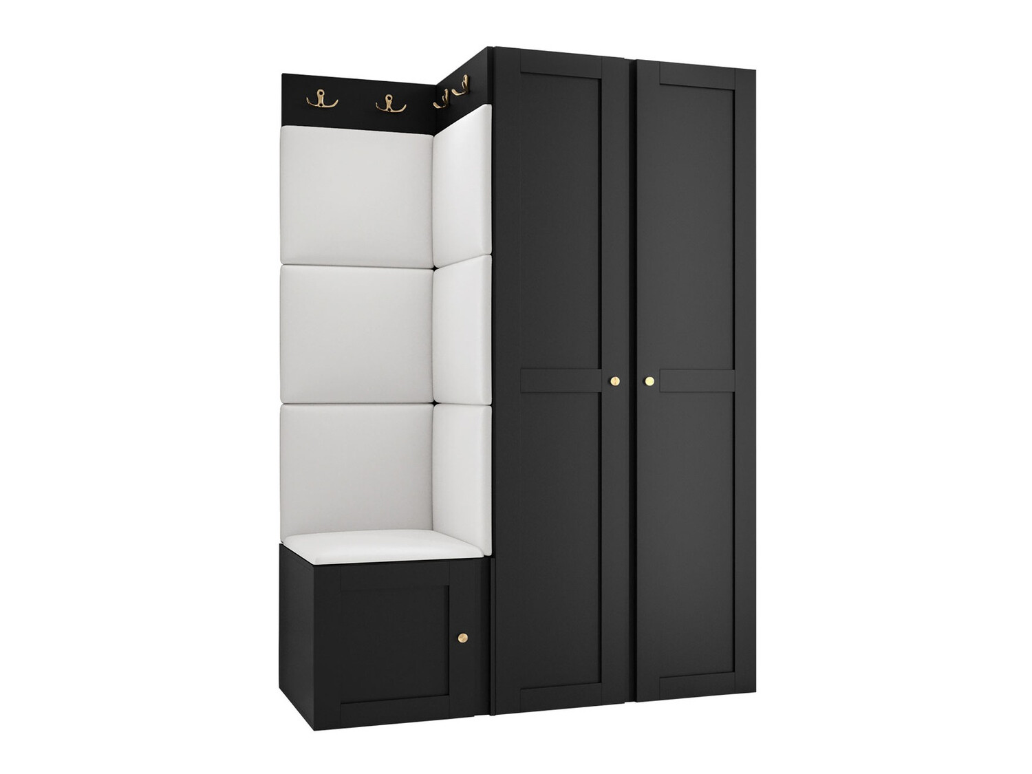 Conjunto para recibidor Hartford 379 (Negro)