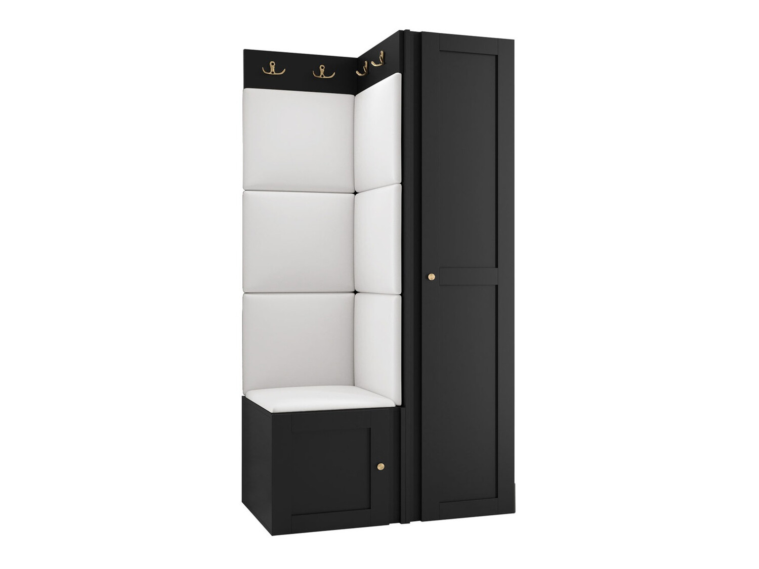Conjunto para recibidor Hartford 381 (Cuero ecológico Soft 017)