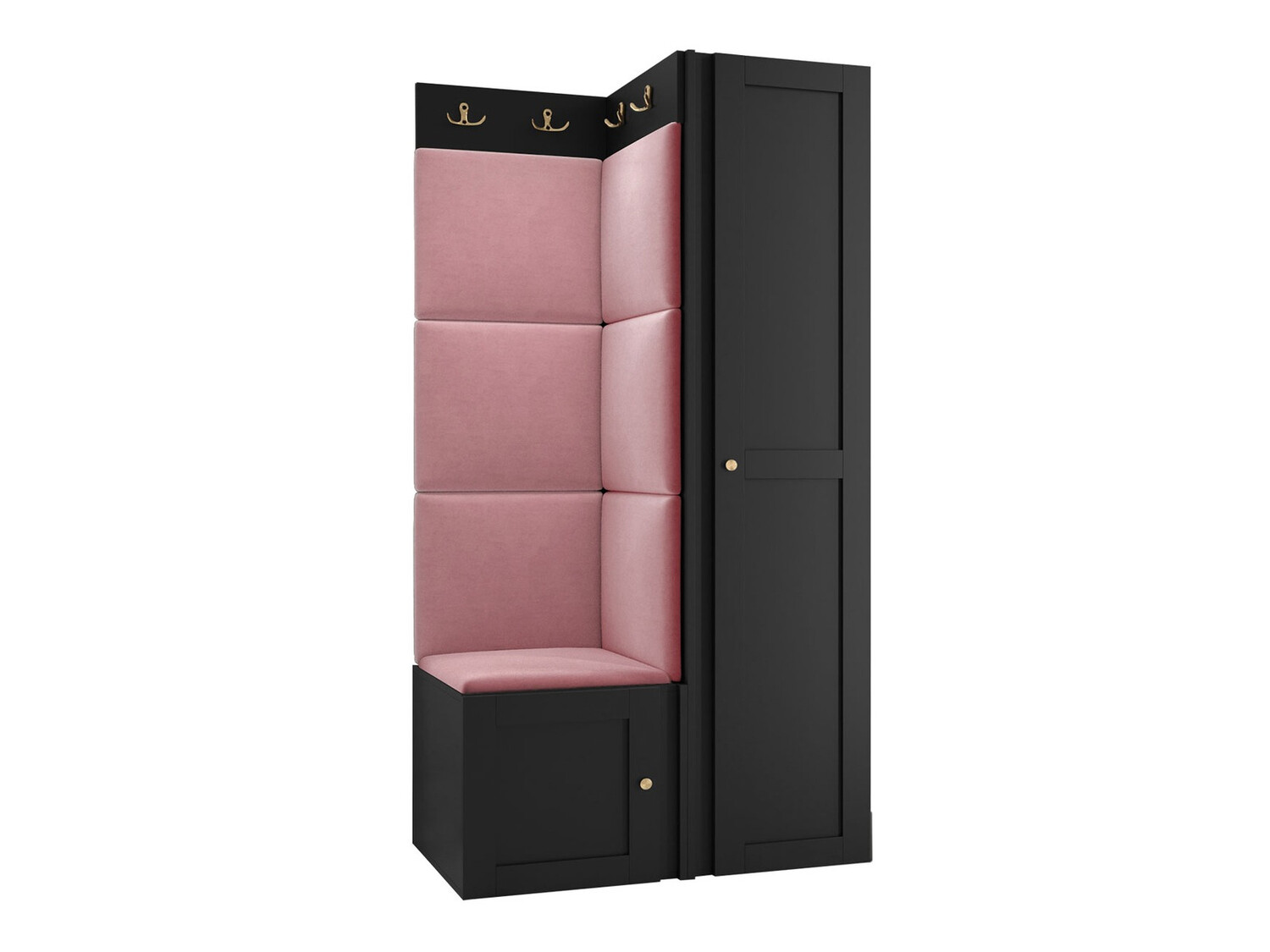 Conjunto para recibidor Hartford 381 (Negro)