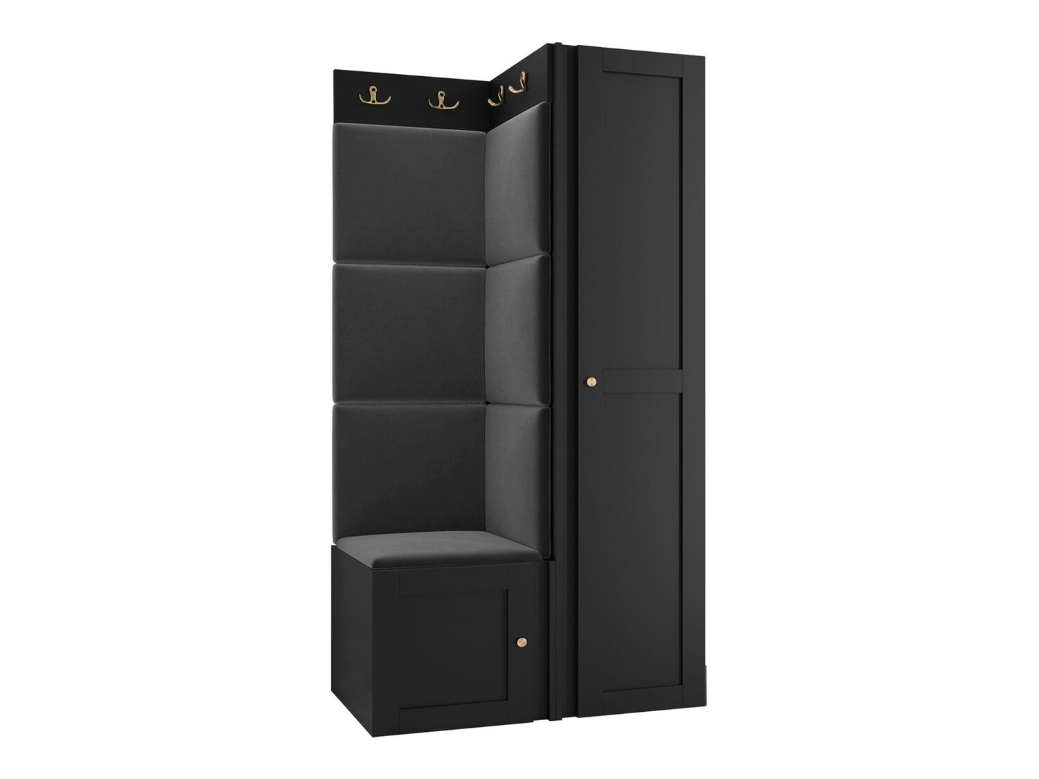 Conjunto para recibidor Hartford 381 (Negro)