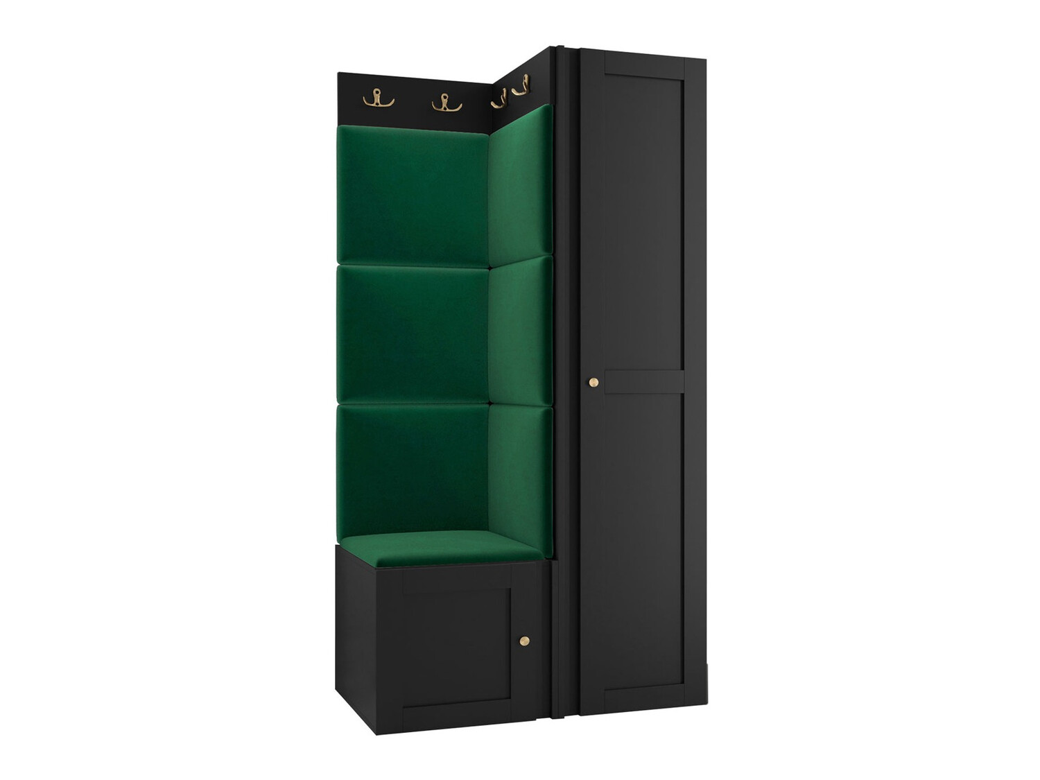 Conjunto para recibidor Hartford 381 (Negro)