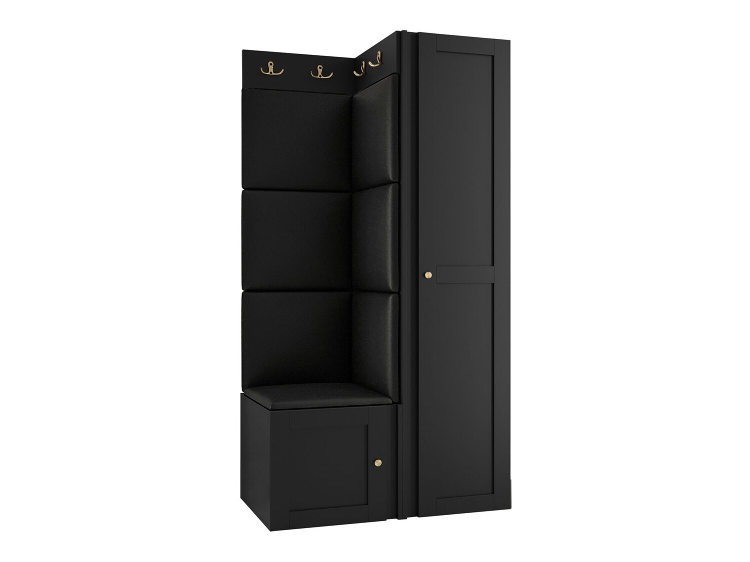 Conjunto para recibidor Hartford 381 (Negro)