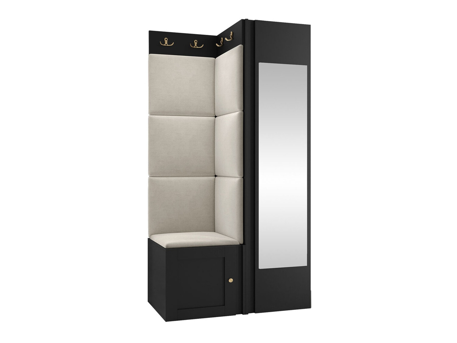 Conjunto para recibidor Hartford 382 (Negro)