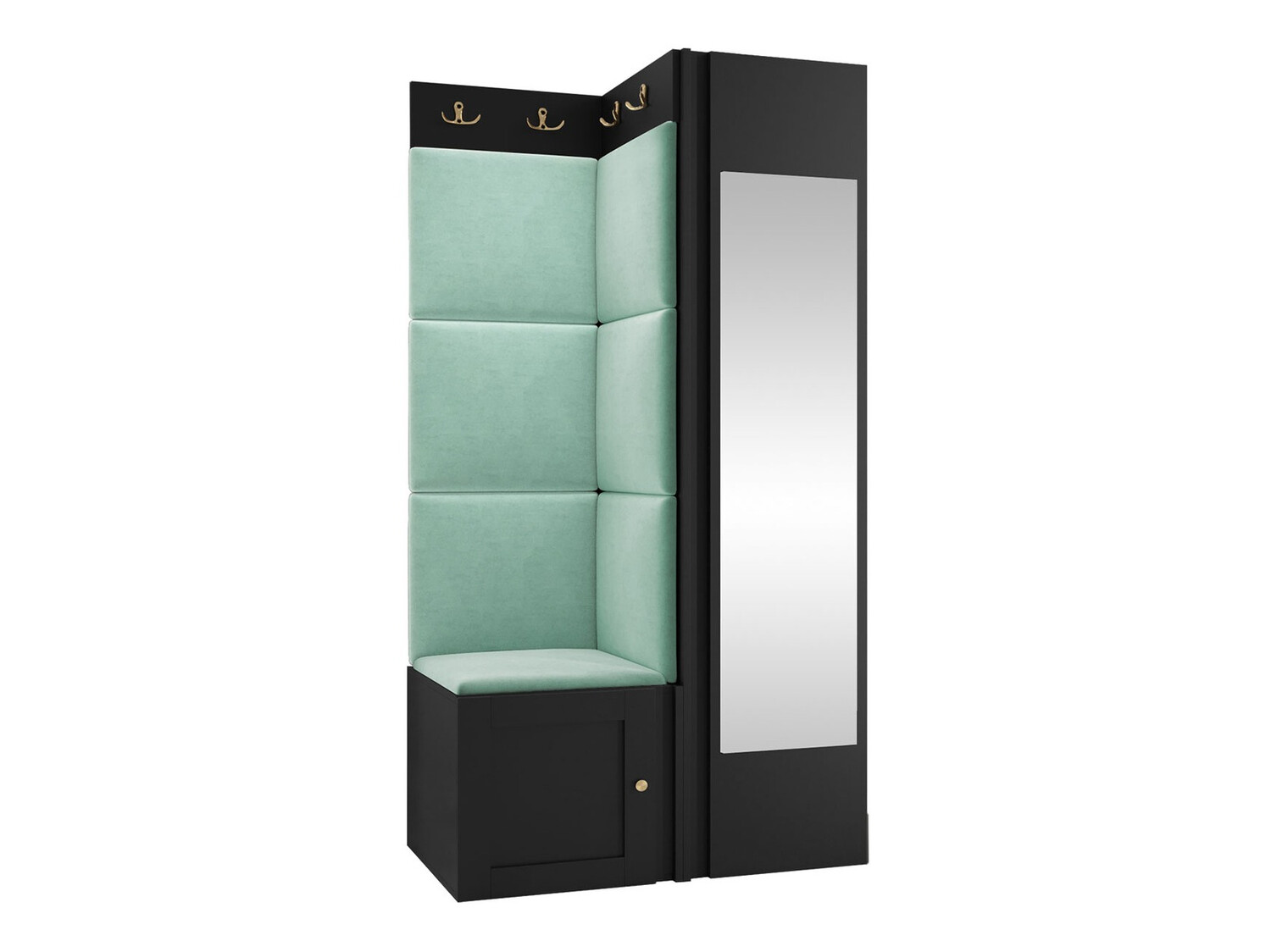 Conjunto para recibidor Hartford 382 (Negro)