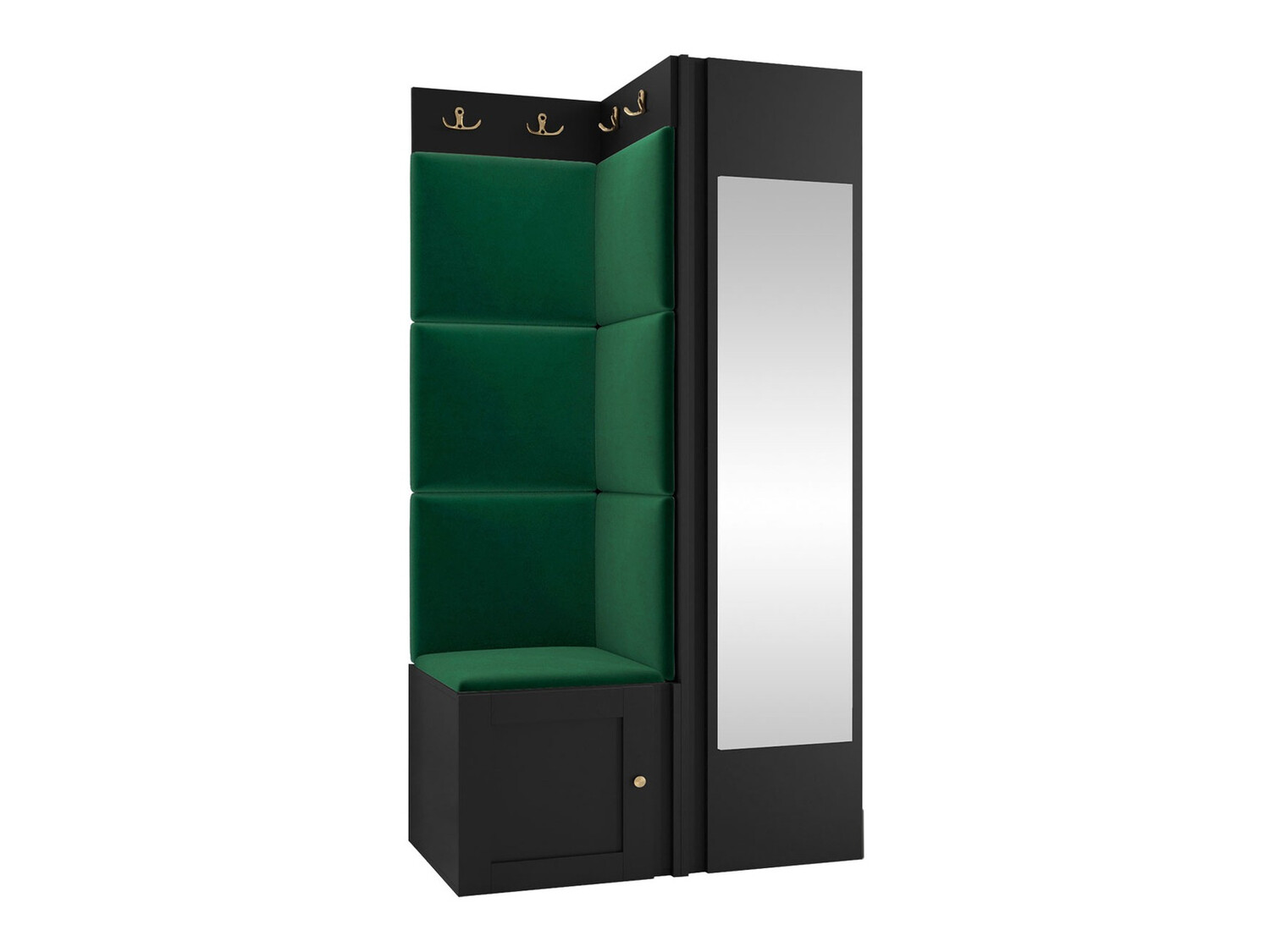 Conjunto para recibidor Hartford 382 (Negro)