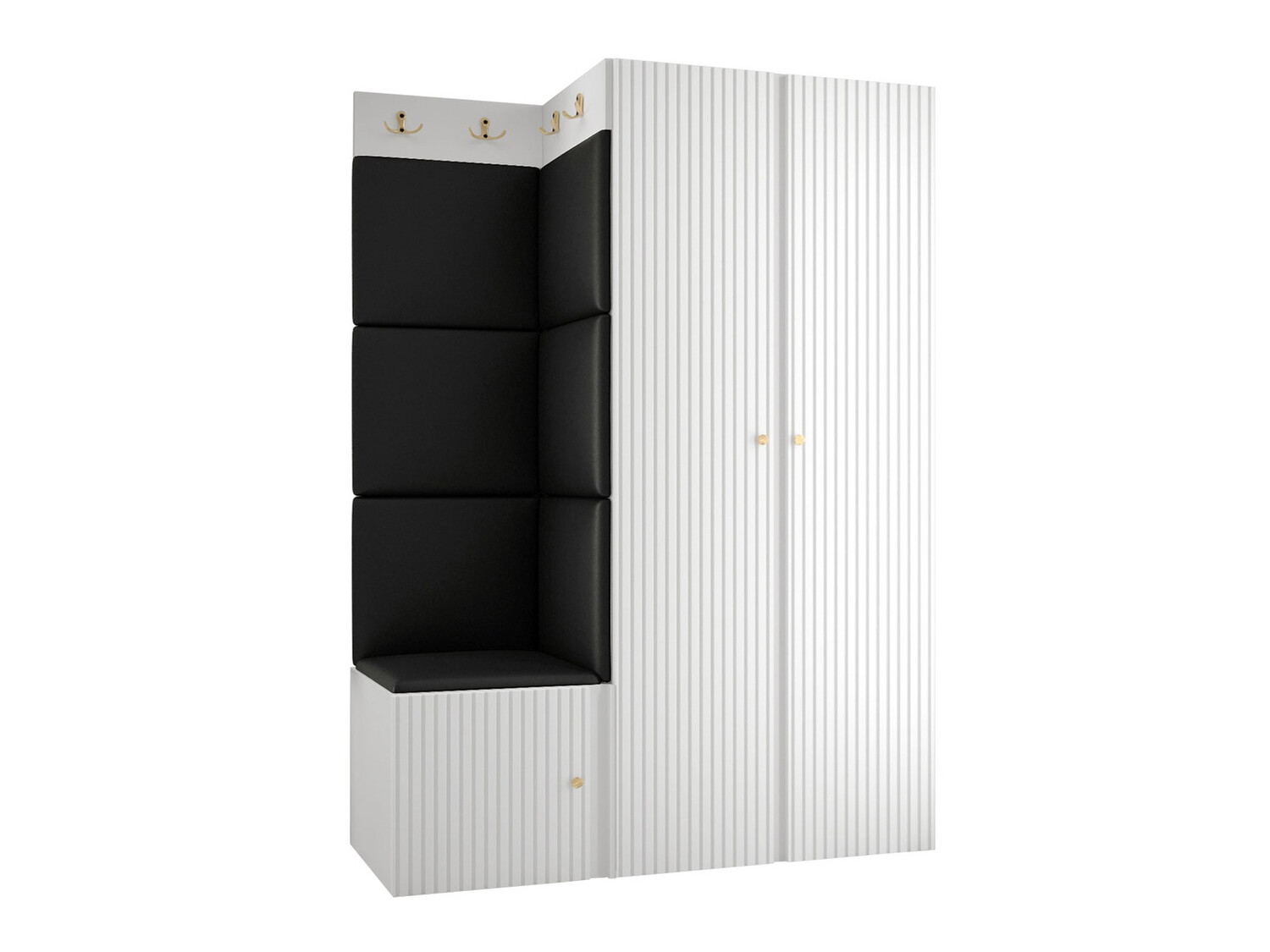 Conjunto para recibidor Hartford 387 (Cuero ecológico Soft 011)