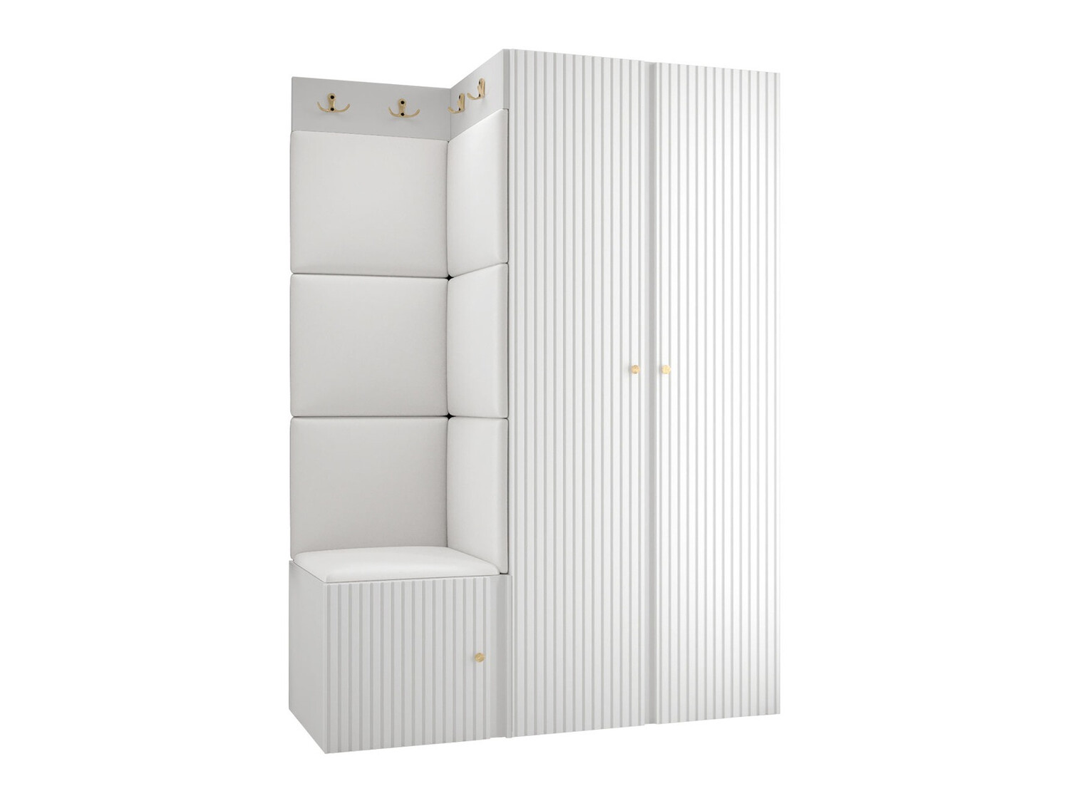 Conjunto para recibidor Hartford 387 (Cuero ecológico Soft 017)