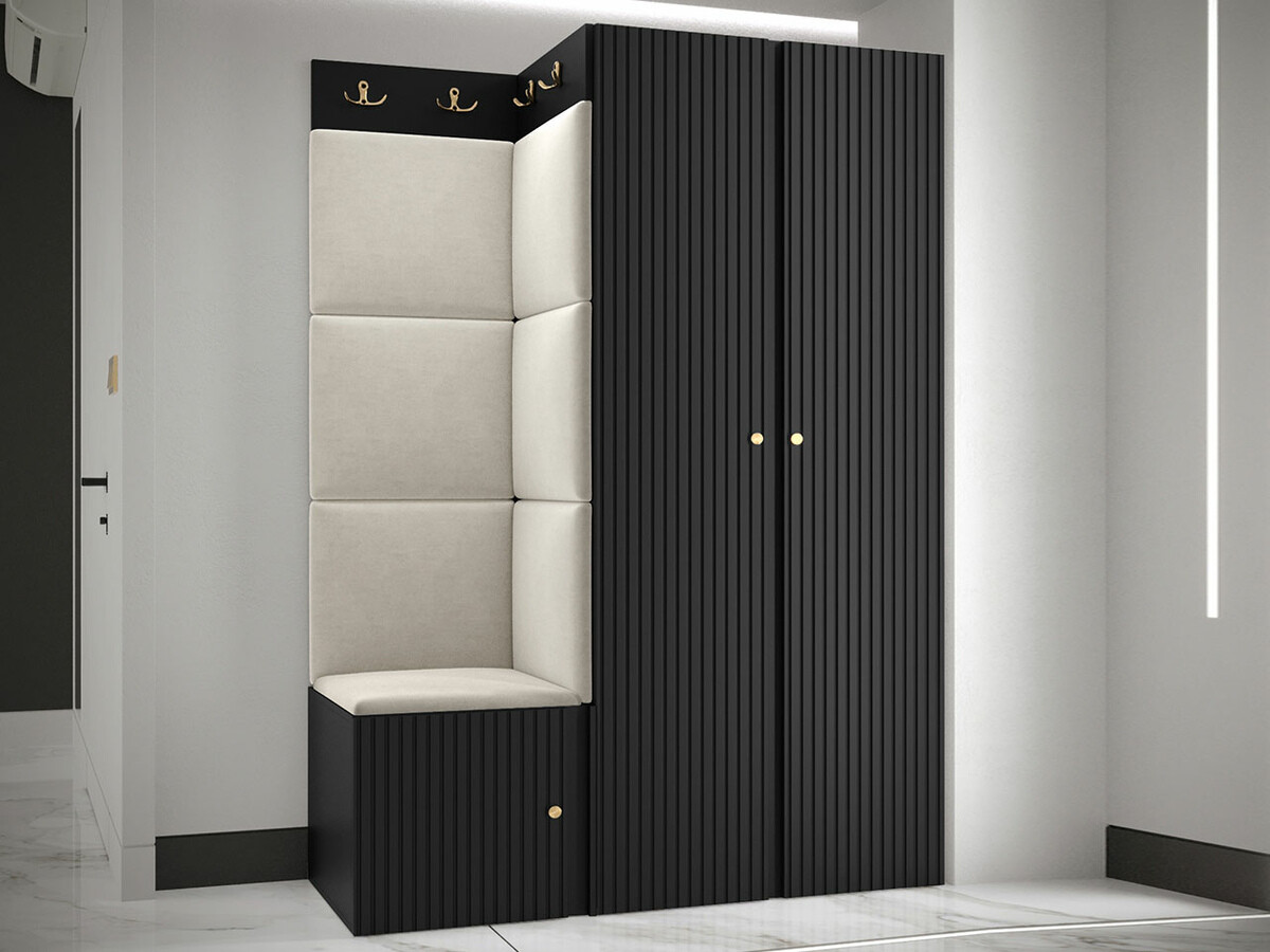 Conjunto para recibidor Hartford 387 (Negro)