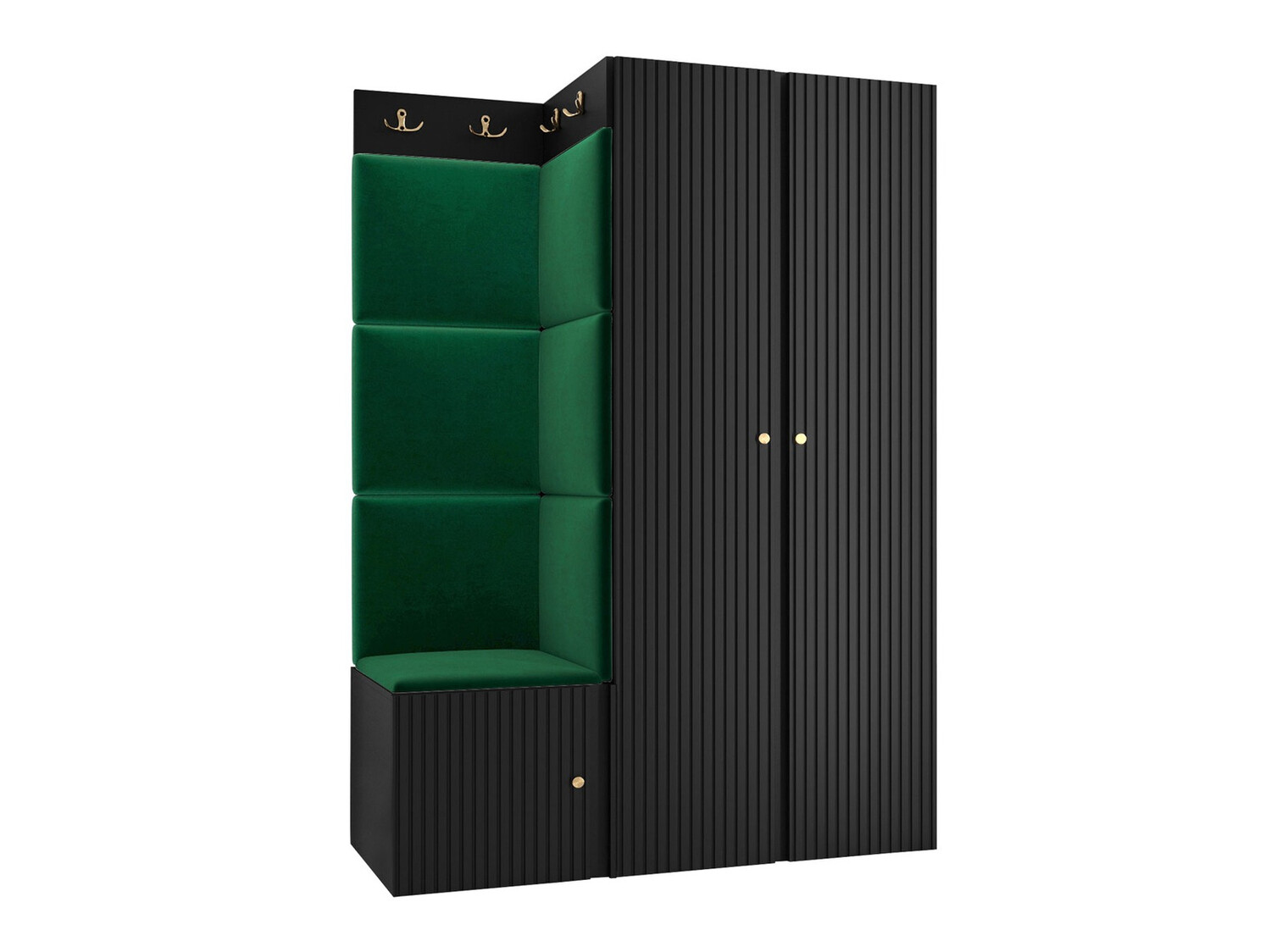 Conjunto para recibidor Hartford 387 (Negro)