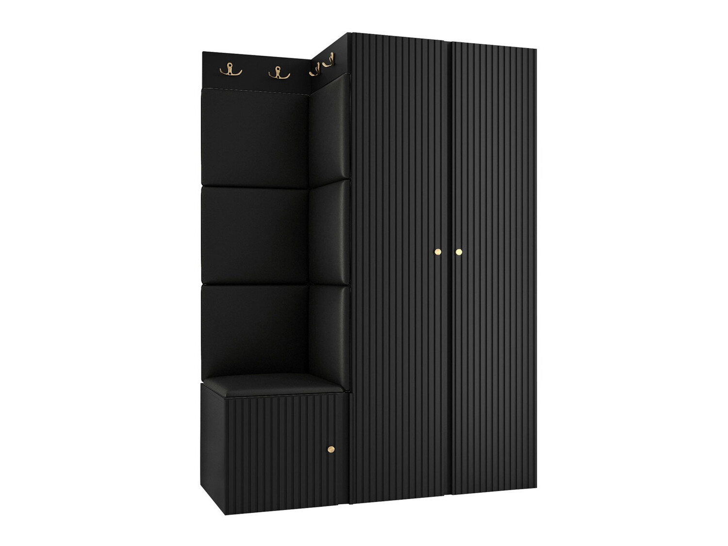 Conjunto para recibidor Hartford 387 (Negro)