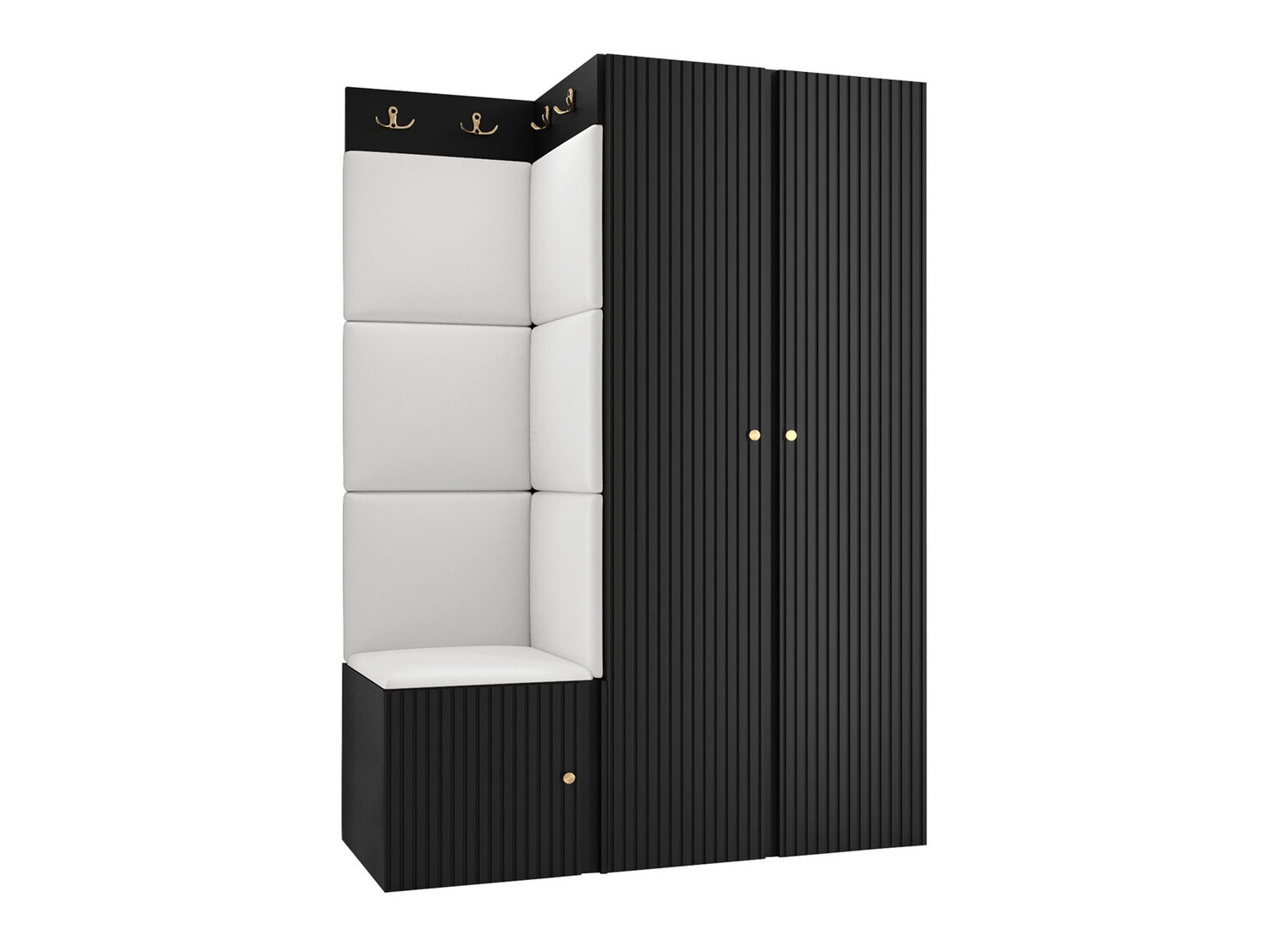 Conjunto para recibidor Hartford 387 (Negro)