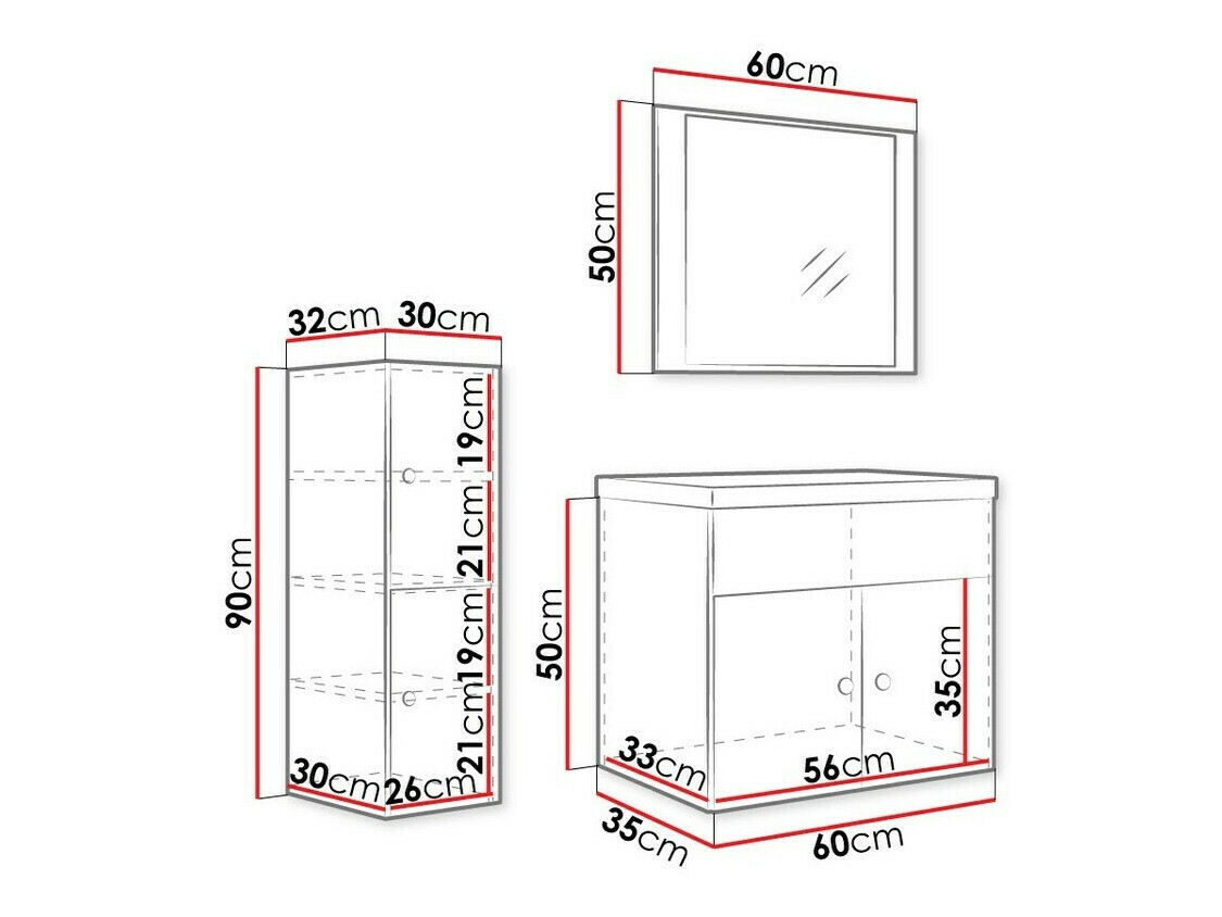 Conjunto de mueble de baño Hartford B105