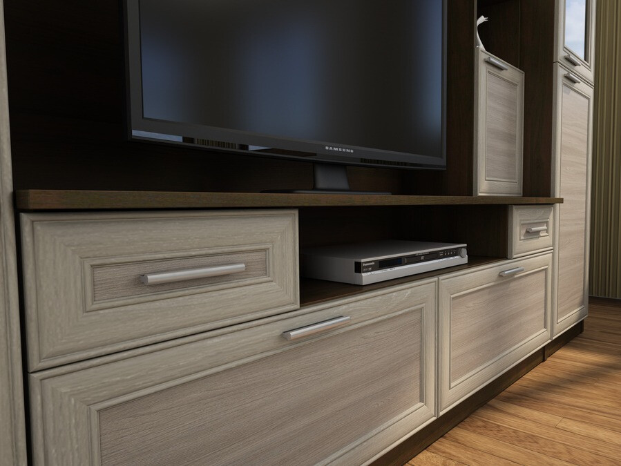 Conjunto de salón Lexington 104 (Trufa roble + Nuez oscura)