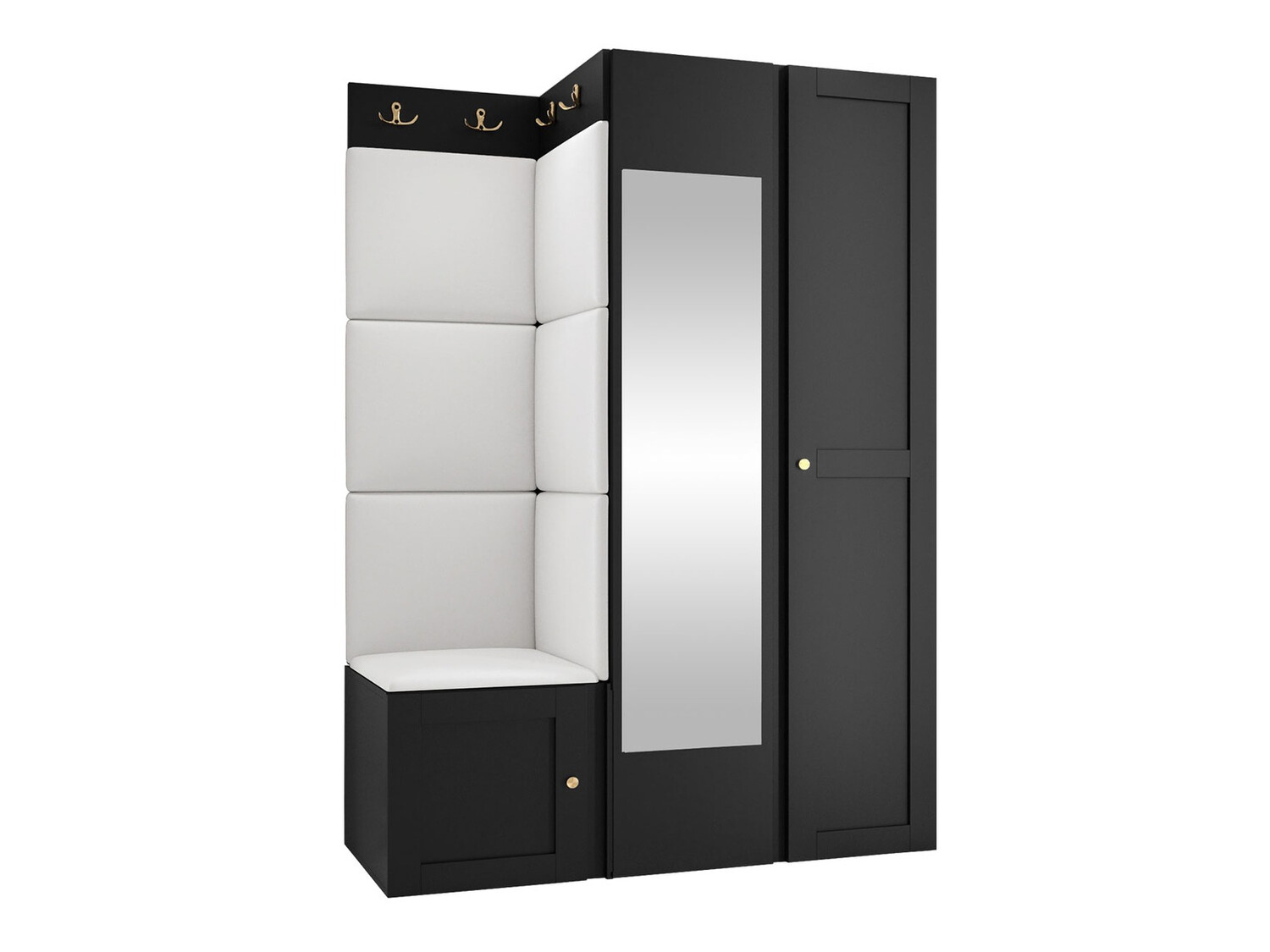 Conjunto para recibidor Hartford 380 (Cuero ecológico Soft 017)