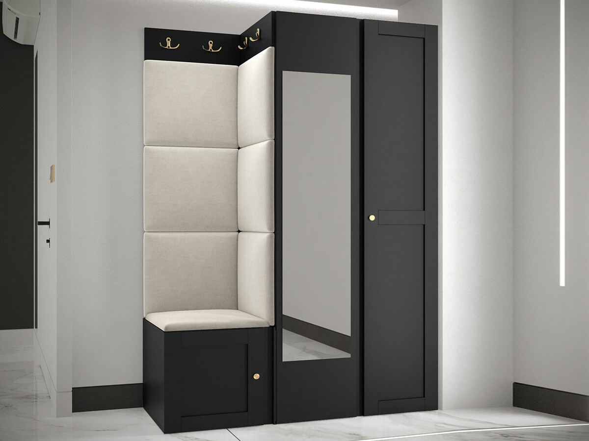 Conjunto para recibidor Hartford 380 (Negro)