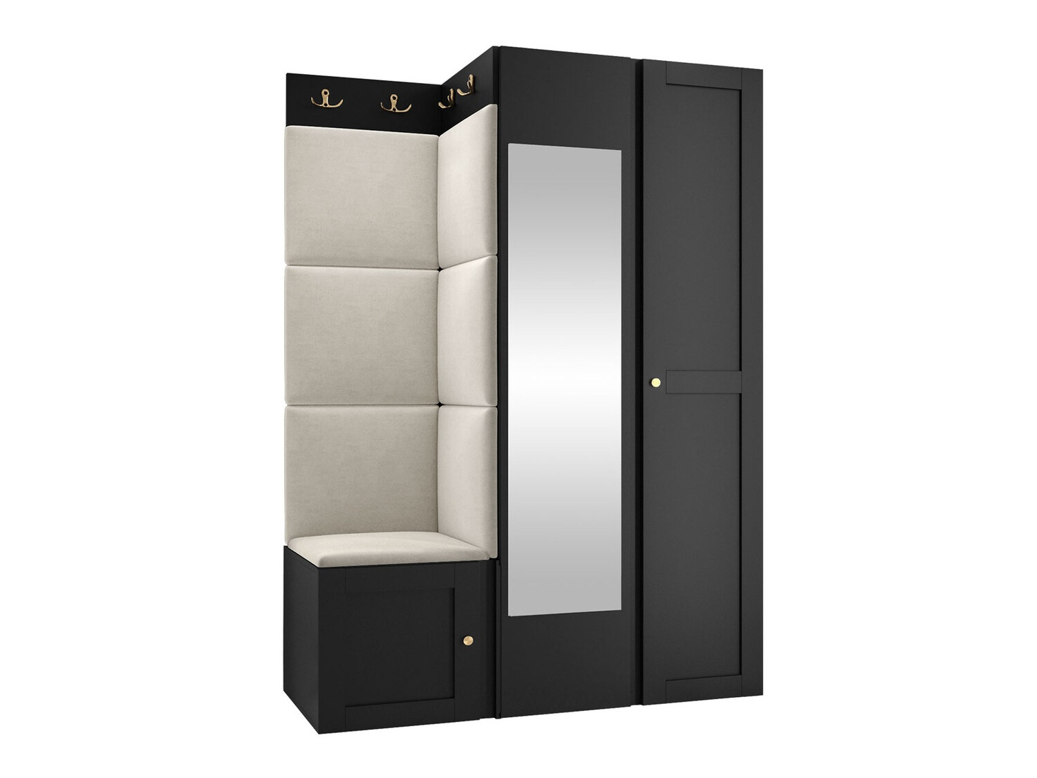 Conjunto para recibidor Hartford 380 (Negro)