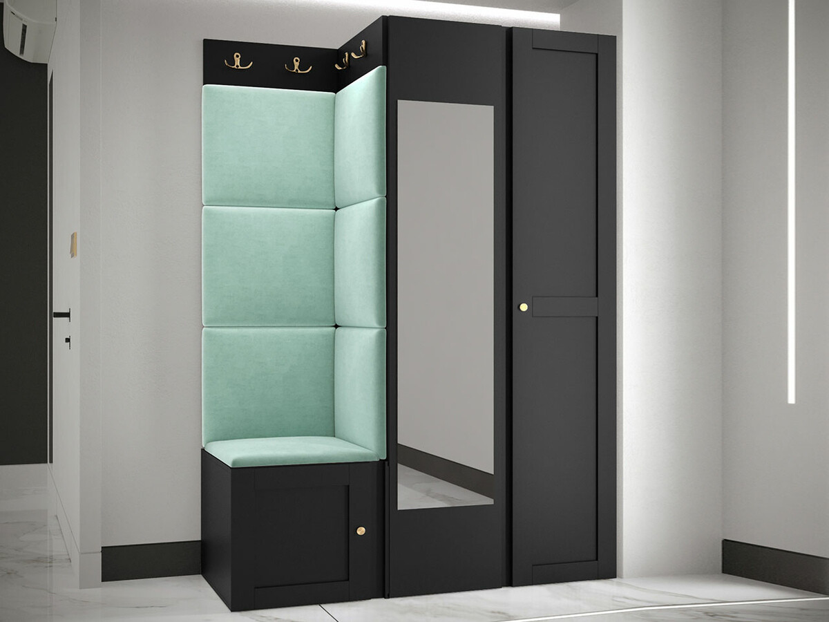 Conjunto para recibidor Hartford 380 (Negro)