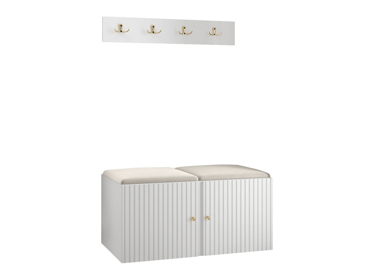 Conjunto para recibidor Hartford 384 (Blanco)