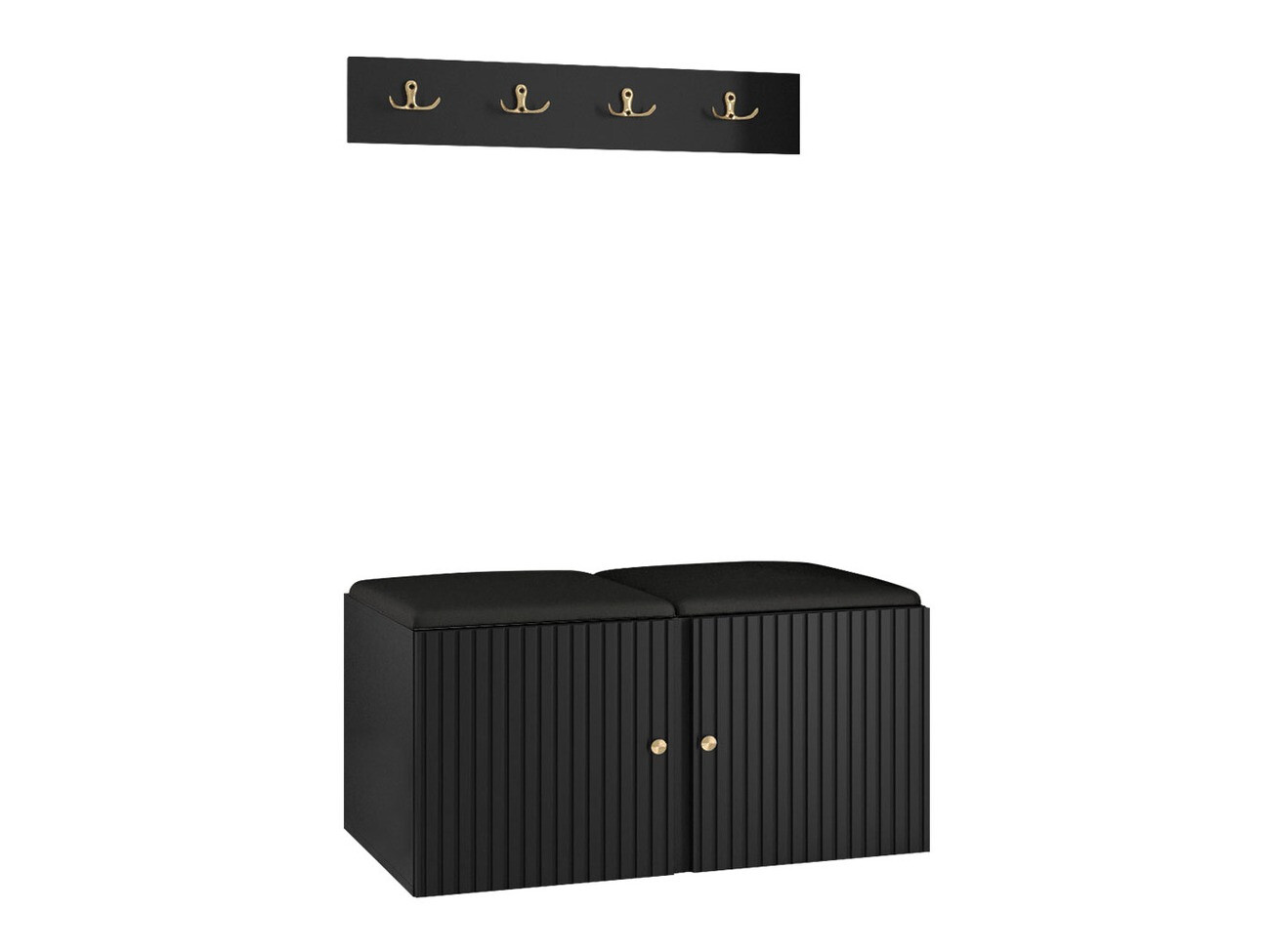Conjunto para recibidor Hartford 384 (Cuero ecológico Soft 011)