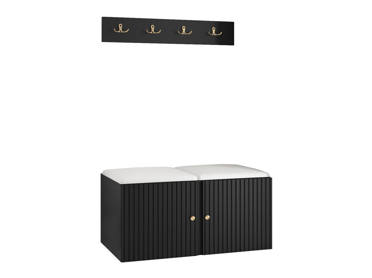 Conjunto para recibidor Hartford 384 (Cuero ecológico Soft 017)