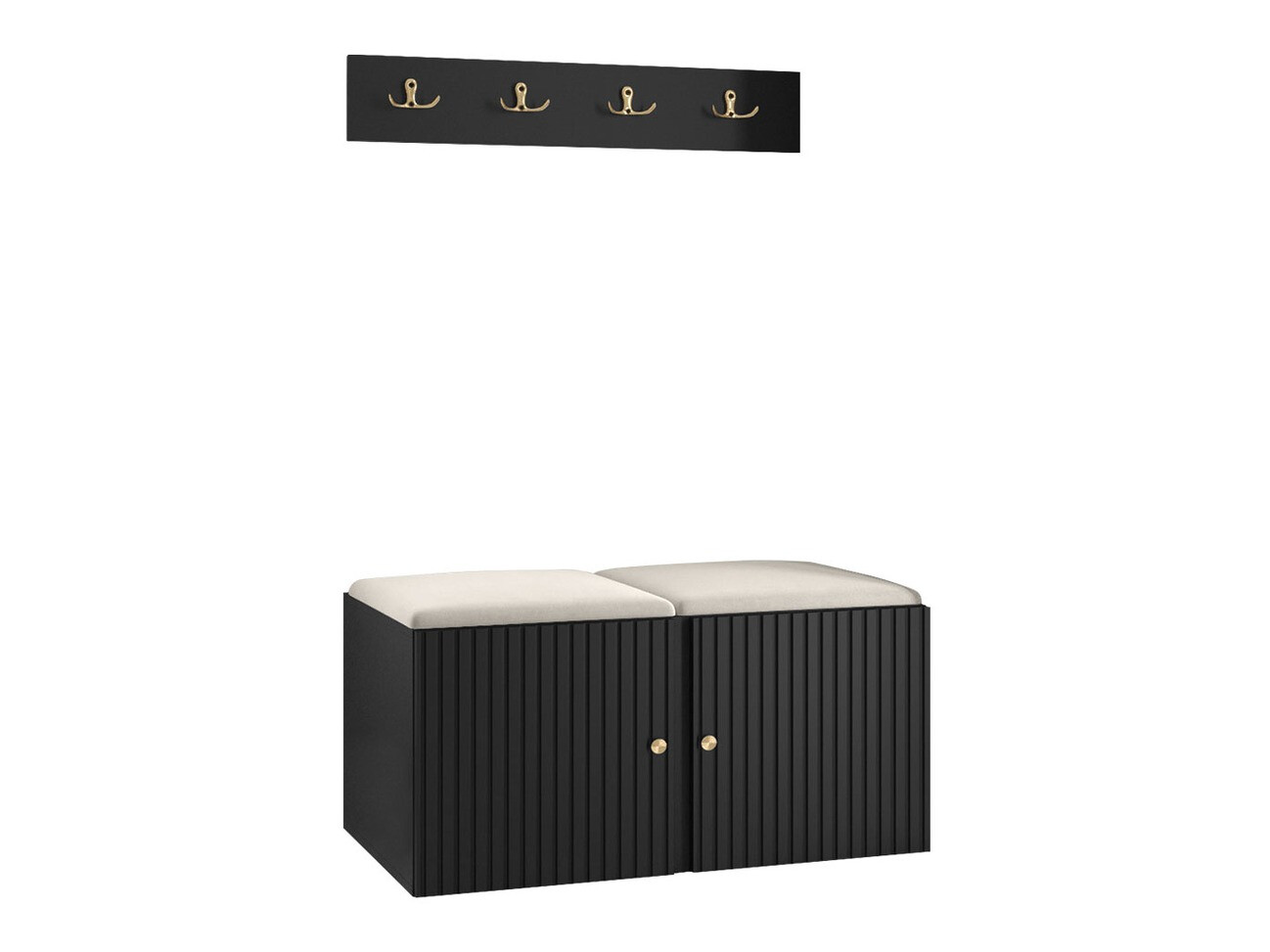 Conjunto para recibidor Hartford 384 (Negro)