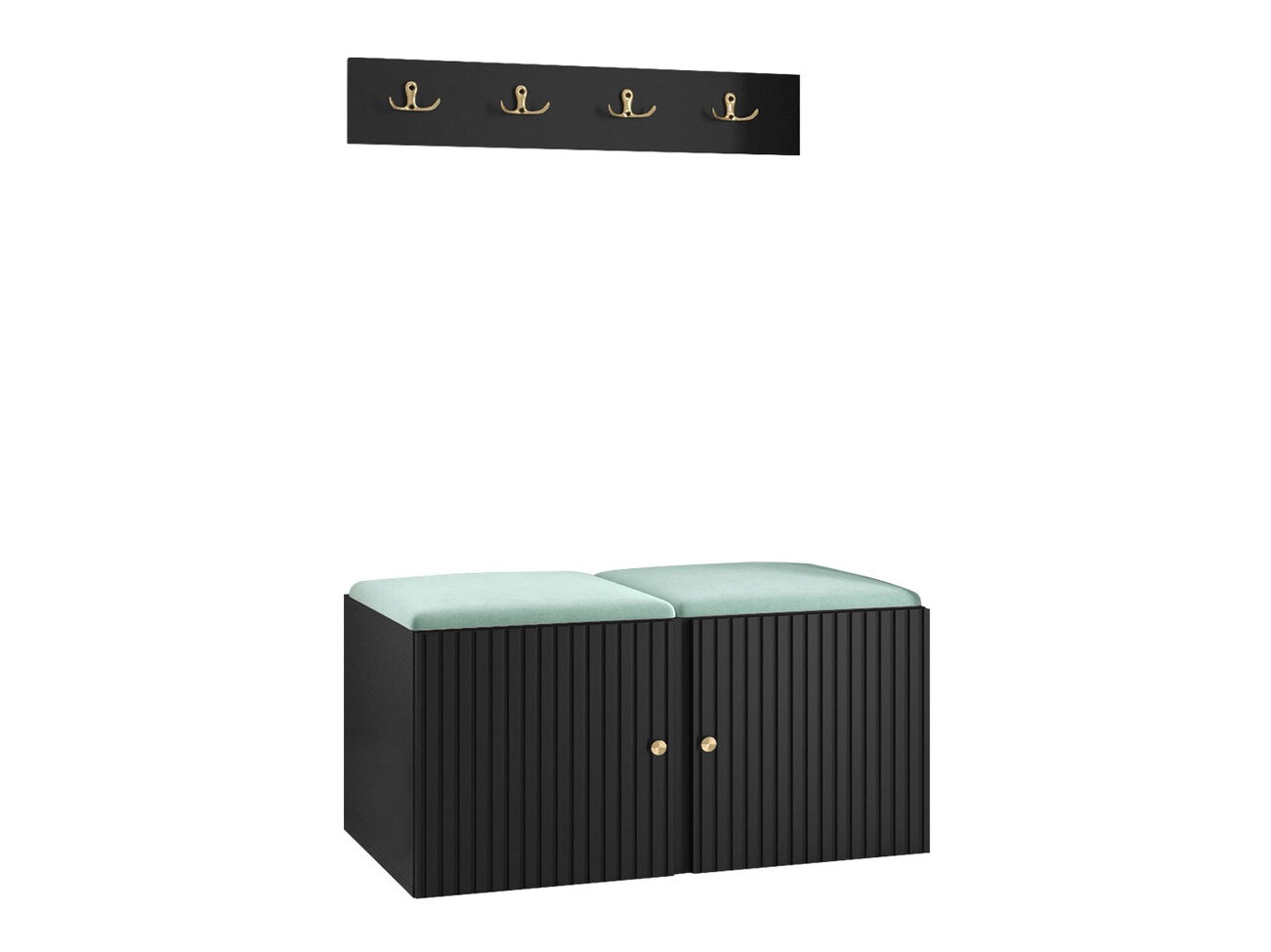 Conjunto para recibidor Hartford 384 (Negro)