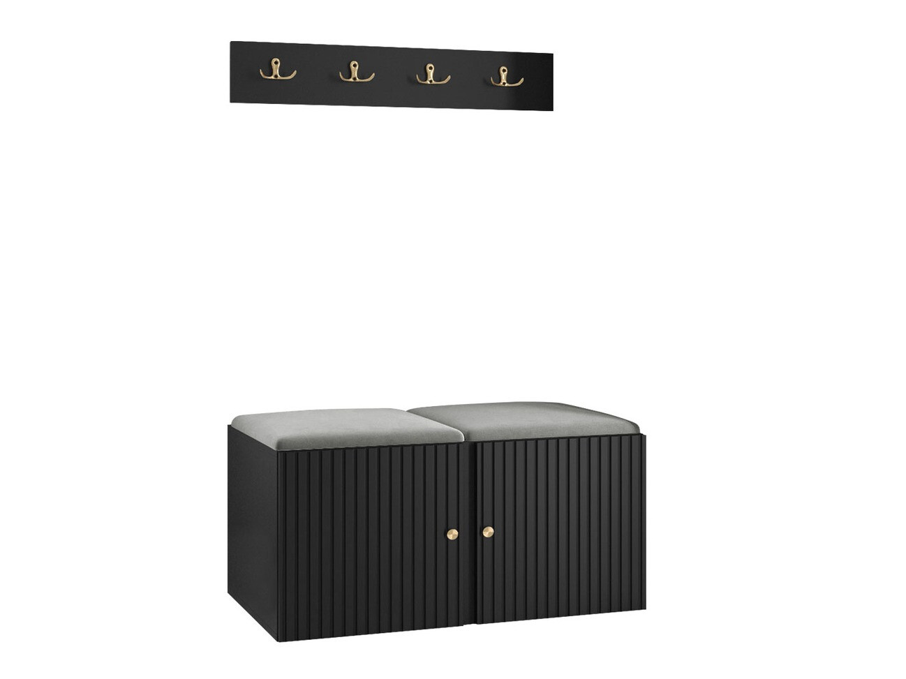 Conjunto para recibidor Hartford 384 (Negro)