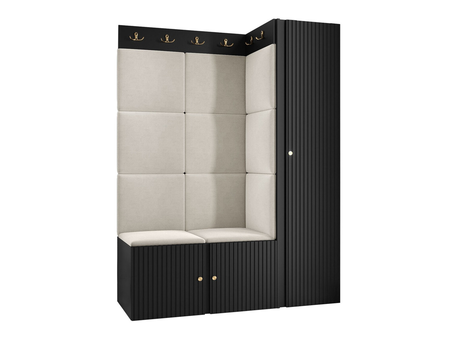 Conjunto para recibidor Hartford 385 (Negro)