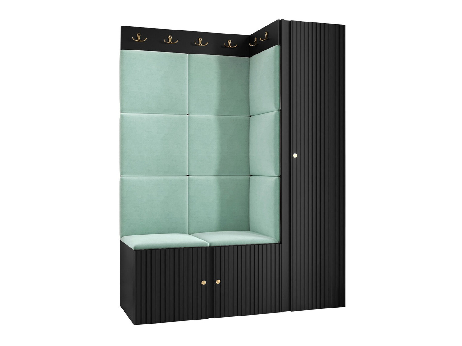 Conjunto para recibidor Hartford 385 (Negro)