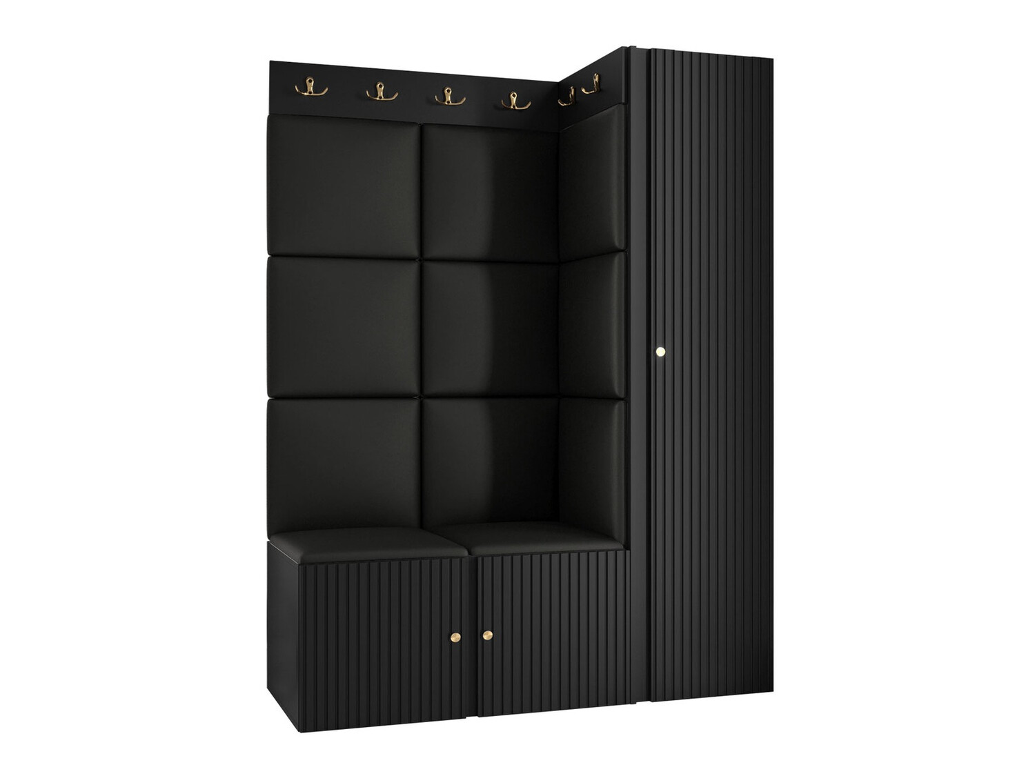 Conjunto para recibidor Hartford 385 (Negro)