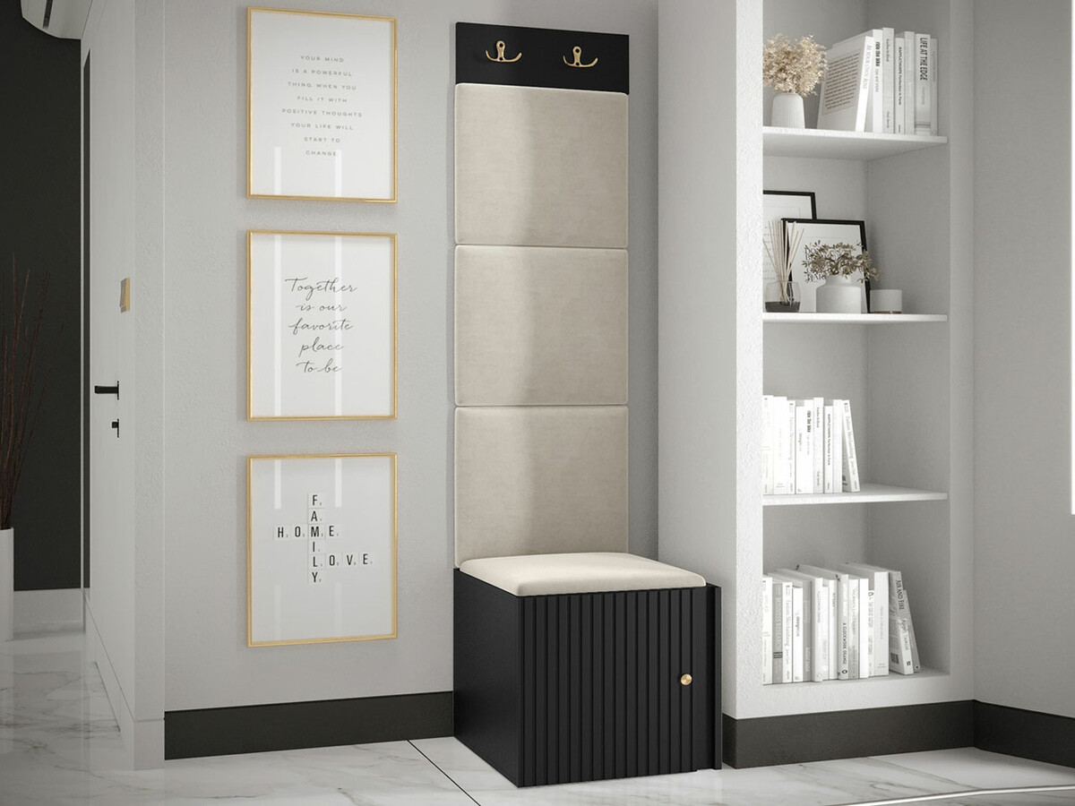 Conjunto para recibidor Hartford 386 (Negro)