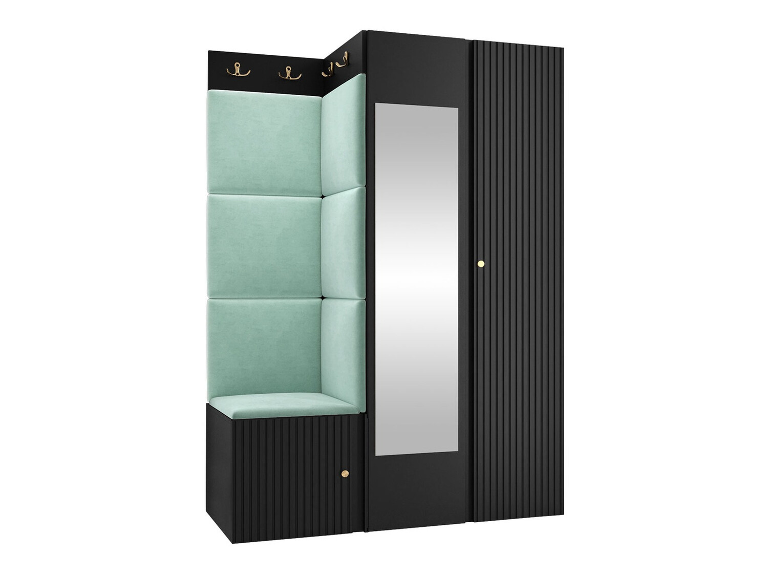 Conjunto para recibidor Hartford 388 (Negro)