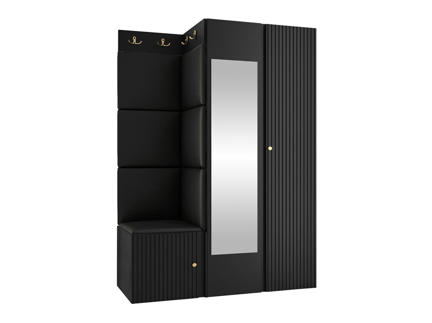 Conjunto para recibidor Hartford 388 (Negro)