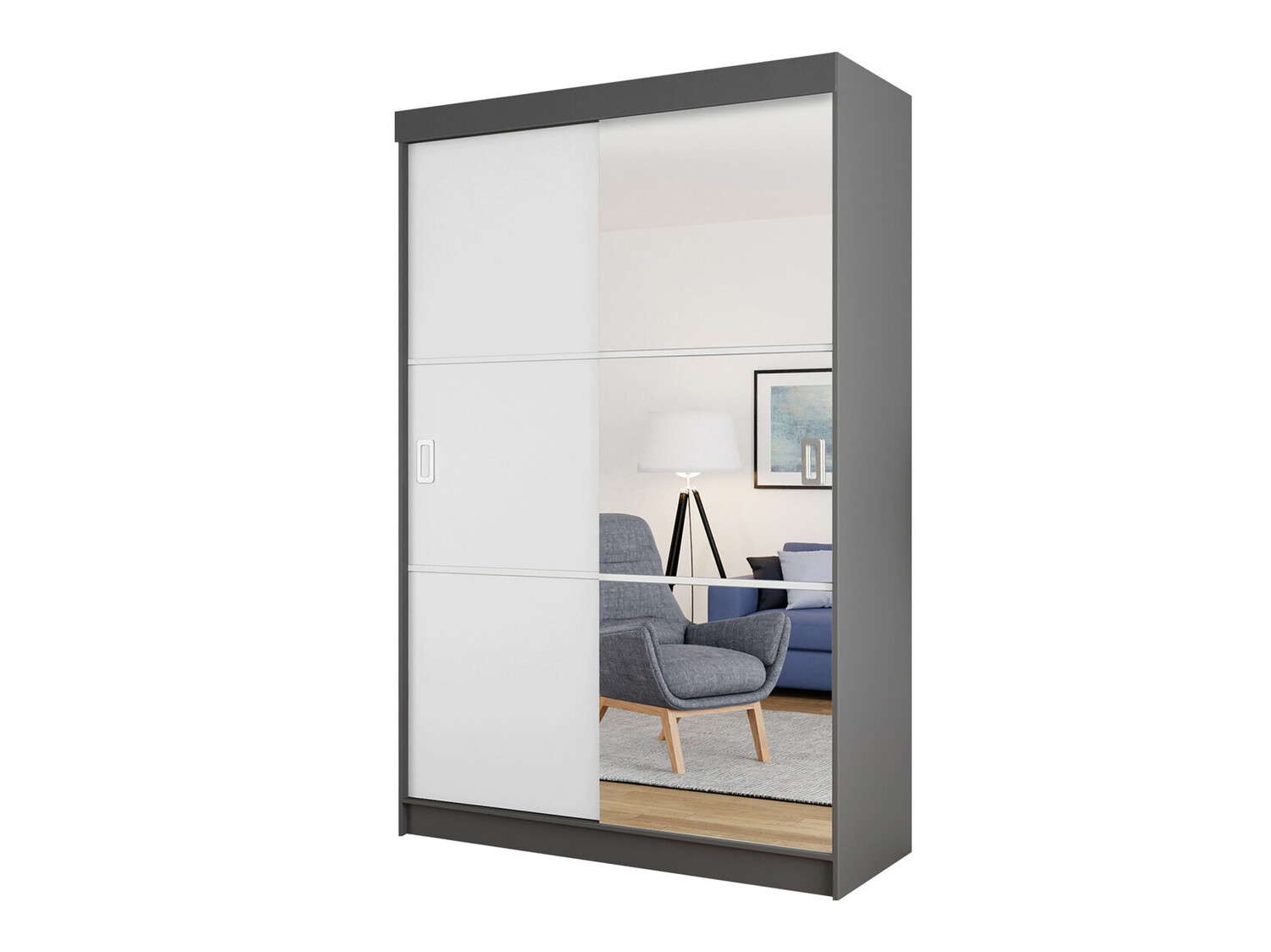 Armario Dover 111 (Grafito + Blanco)