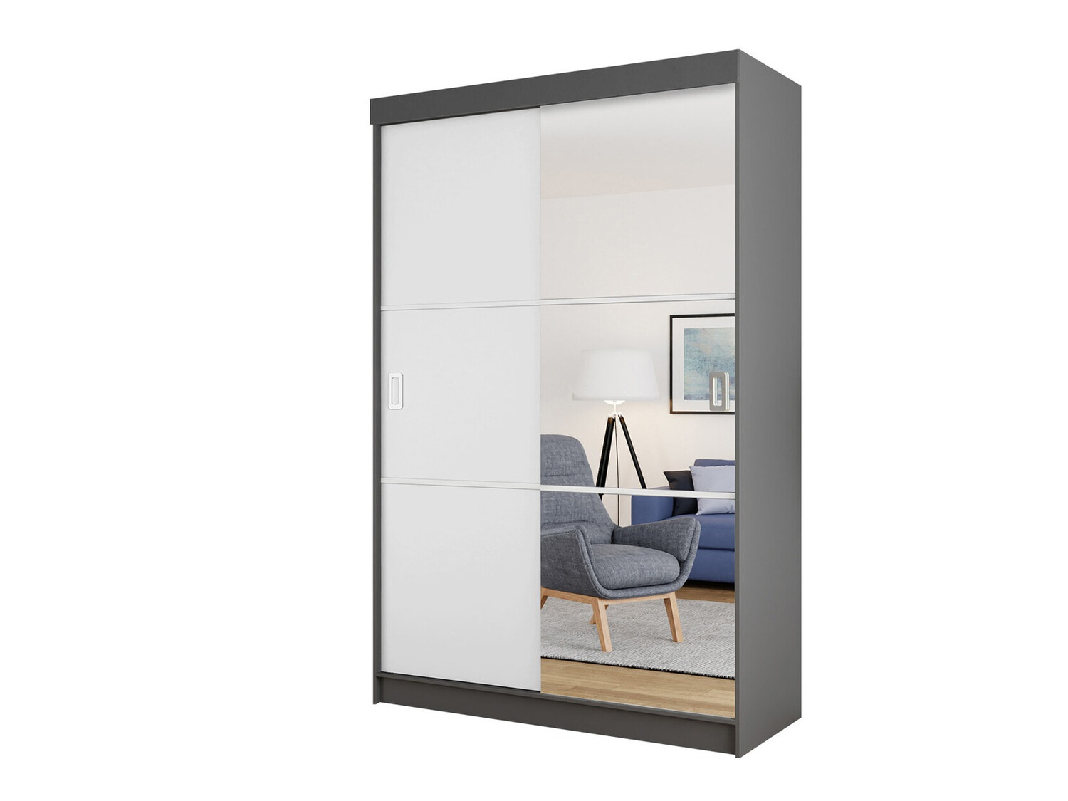 Armario Dover 111 (Grafito + Blanco)
