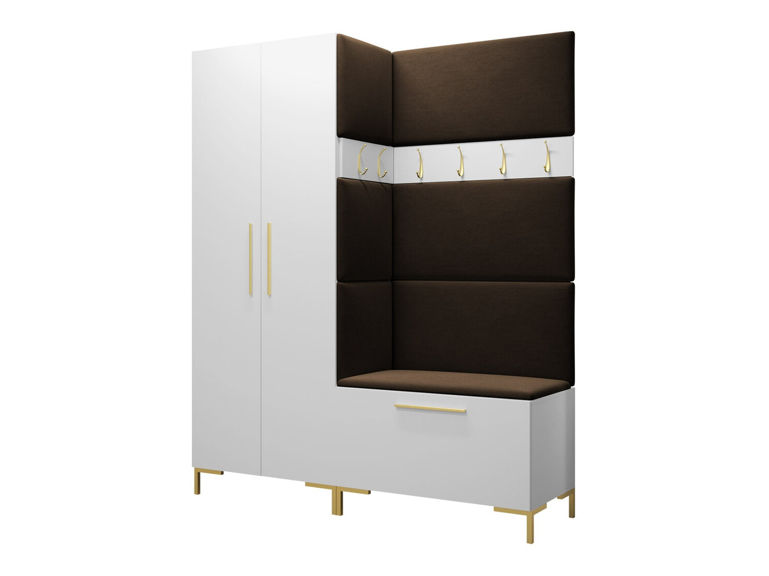 Conjunto para recibidor Tivsoa 100 (Blanco)