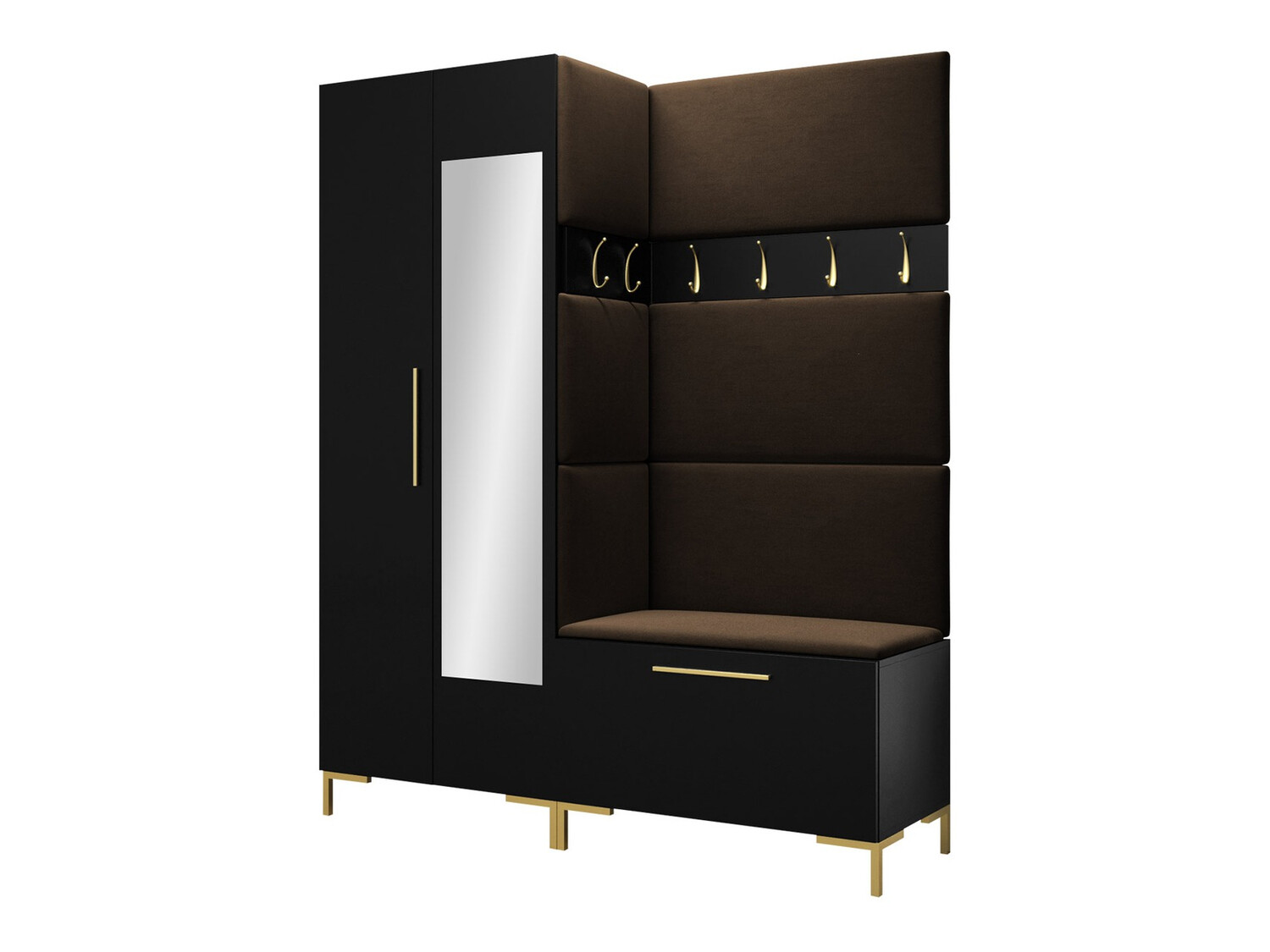 Conjunto para recibidor Tivsoa 107 (Negro)