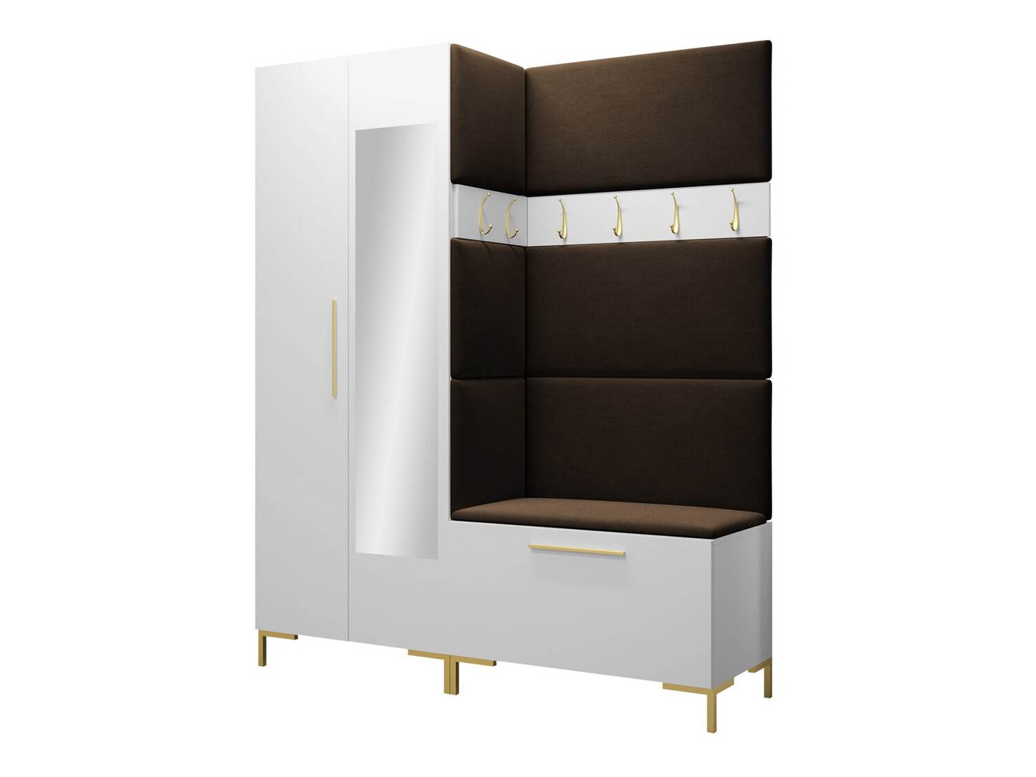 Conjunto para recibidor Tivsoa 107 (Blanco)