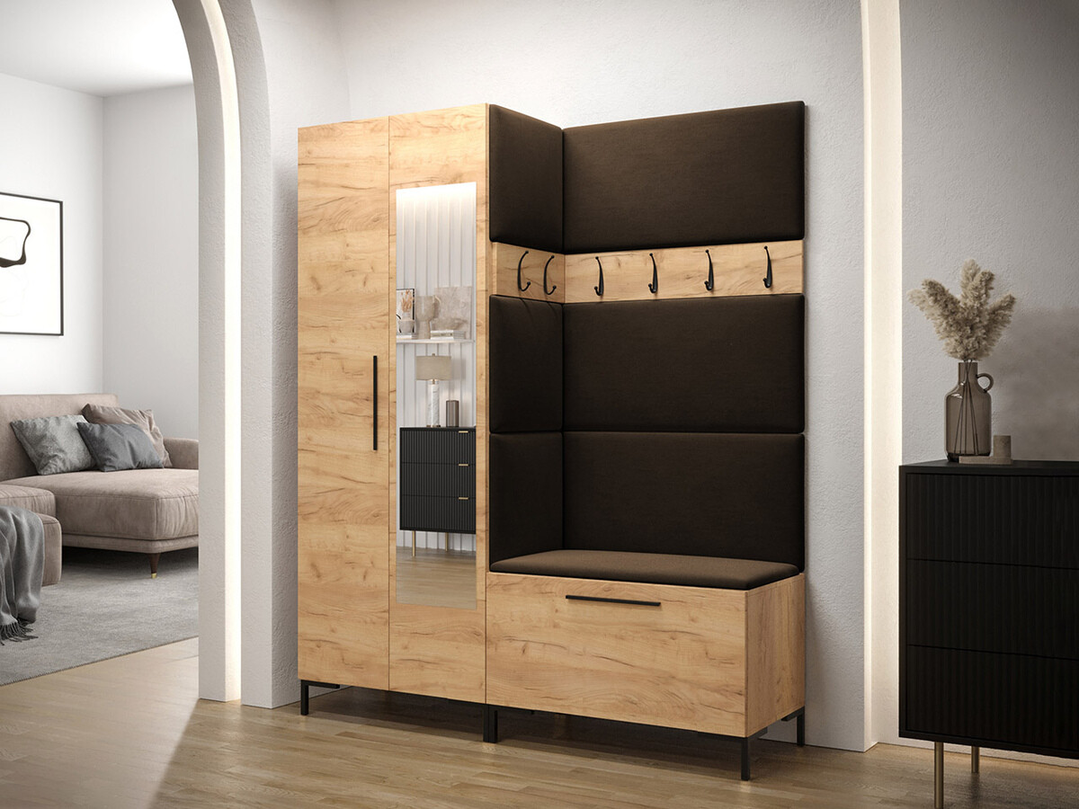 Conjunto para recibidor Tivsoa 107 (Craft roble)