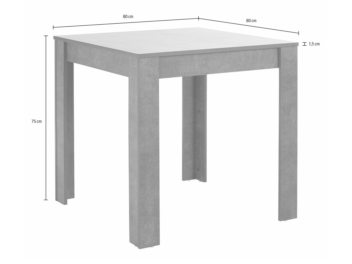 Conjunto de mesas y sillas para comedor Tulsa 568 (Blanco)