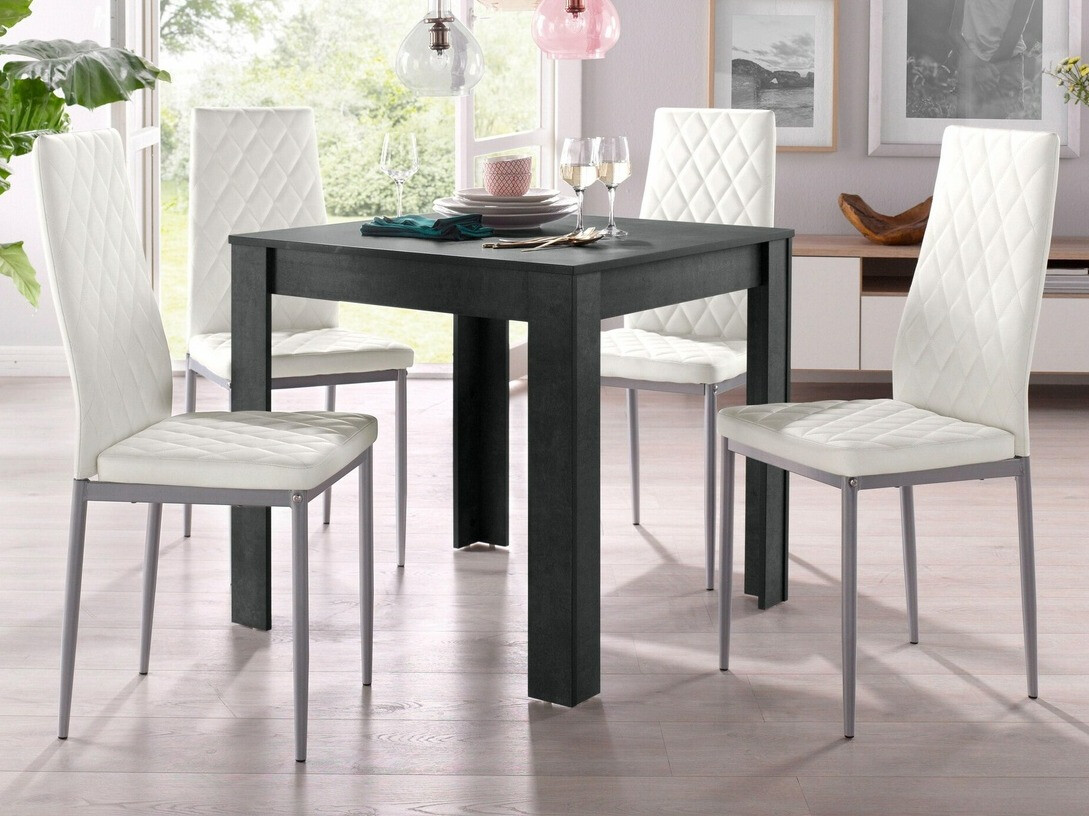 Conjunto de mesas y sillas para comedor Tulsa 568 (Blanco)