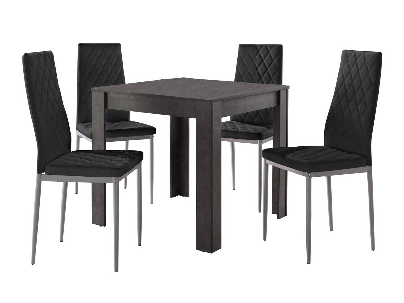 Conjunto de mesas y sillas para comedor Tulsa 568 (Negro)
