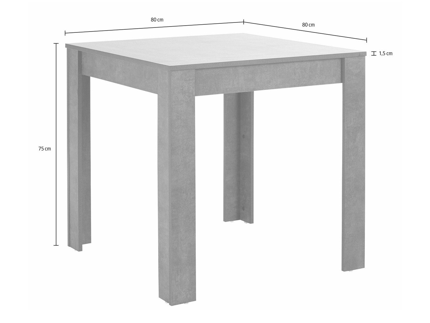 Conjunto de mesas y sillas para comedor Tulsa 568 (Negro)