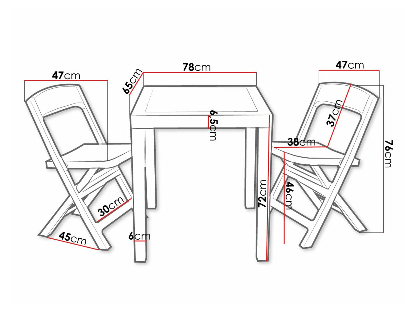 Conjunto de terraza Richardson 119
