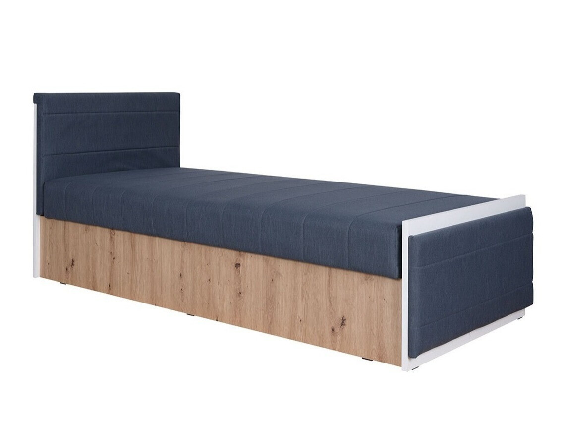 Cama Providence H107 (Blanco + Roble dorado + Avellino 101)