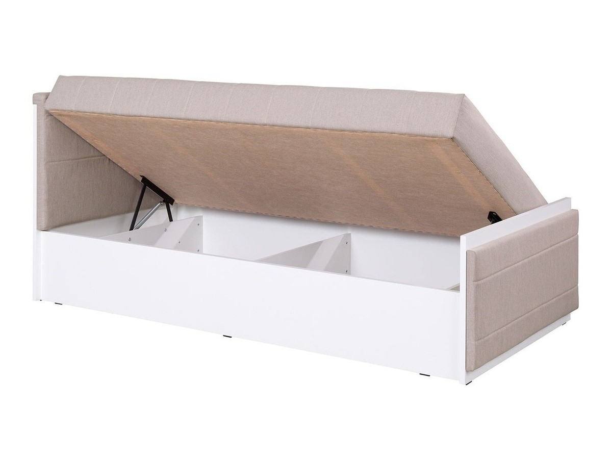 Cama Providence H107 (Blanco + Roble dorado + Avellino 101)